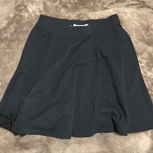 Black skater skirt.